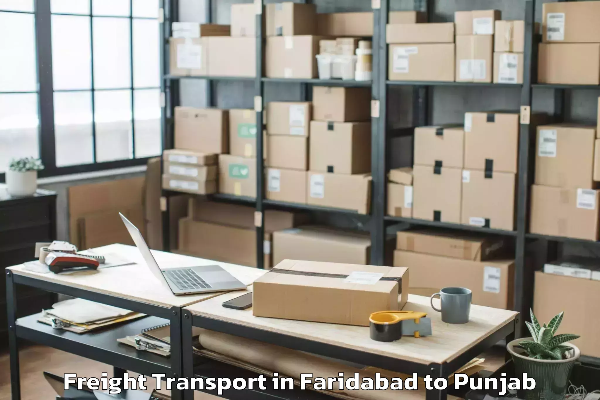 Trusted Faridabad to Doraha Freight Transport